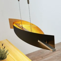 Lucande lámpara colgante LED Marija, 101 cm, negra, atenuable
