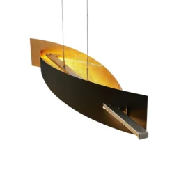 Lucande lámpara colgante LED Marija, 101 cm, negra, atenuable