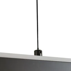 Lucande Lámpara colgante LED Pendolo, negra, aluminio, 120 cm