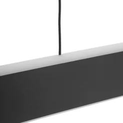 Lucande Lámpara colgante LED Philine, longitud 121 cm, hierro negro