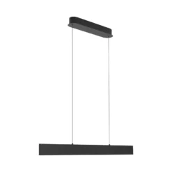 Lucande lámpara colgante LED Philine, longitud 101 cm hierro negro