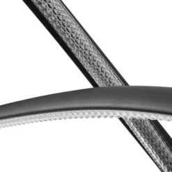 Lucande Lámpara colgante LED Rodado, negro, 110 cm, aluminio