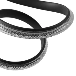 Lucande Lámpara colgante LED Rodado, negro, 110 cm, aluminio
