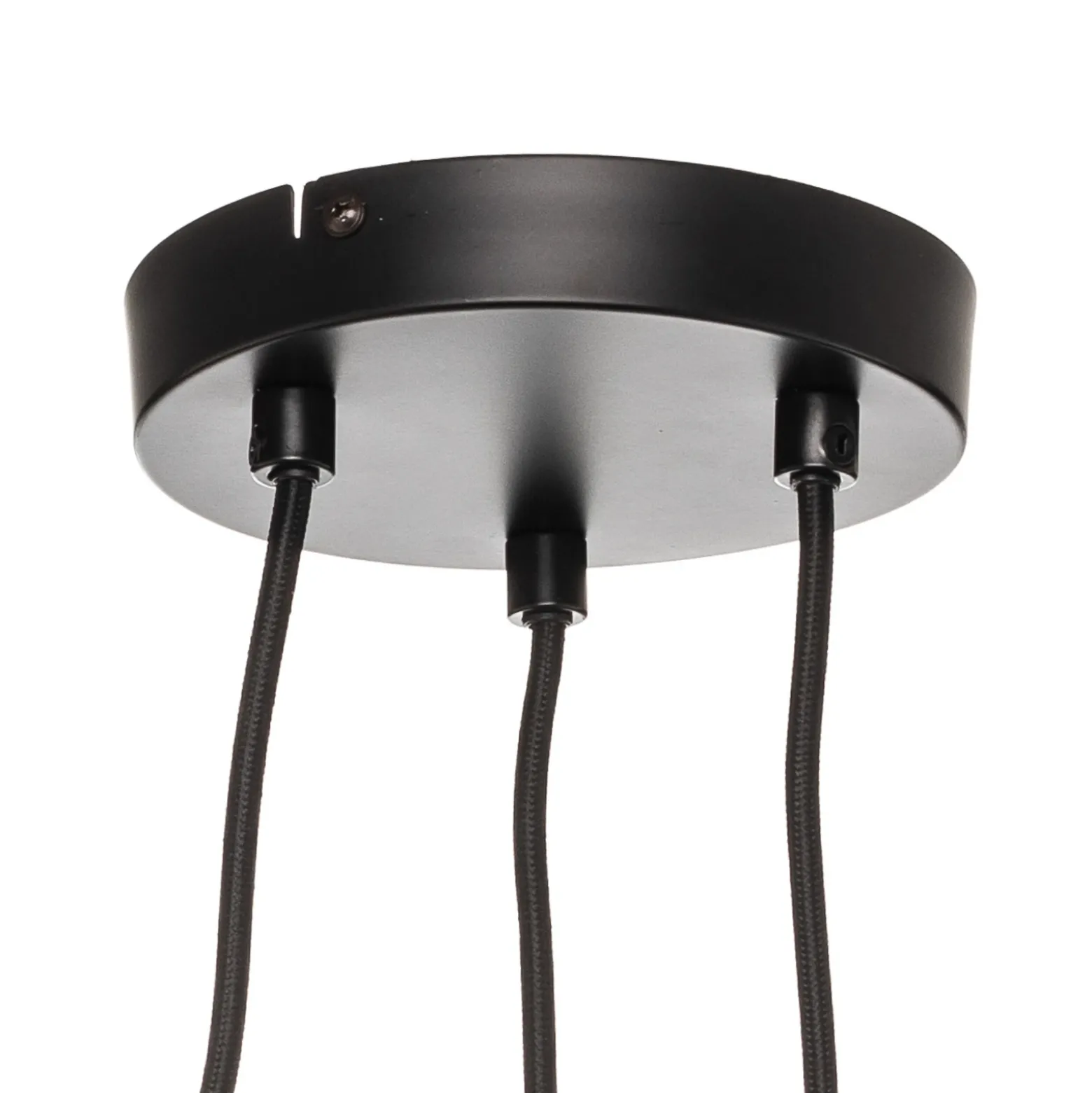 Lucande Lámpara colgante Linnard de acero, 3 luces