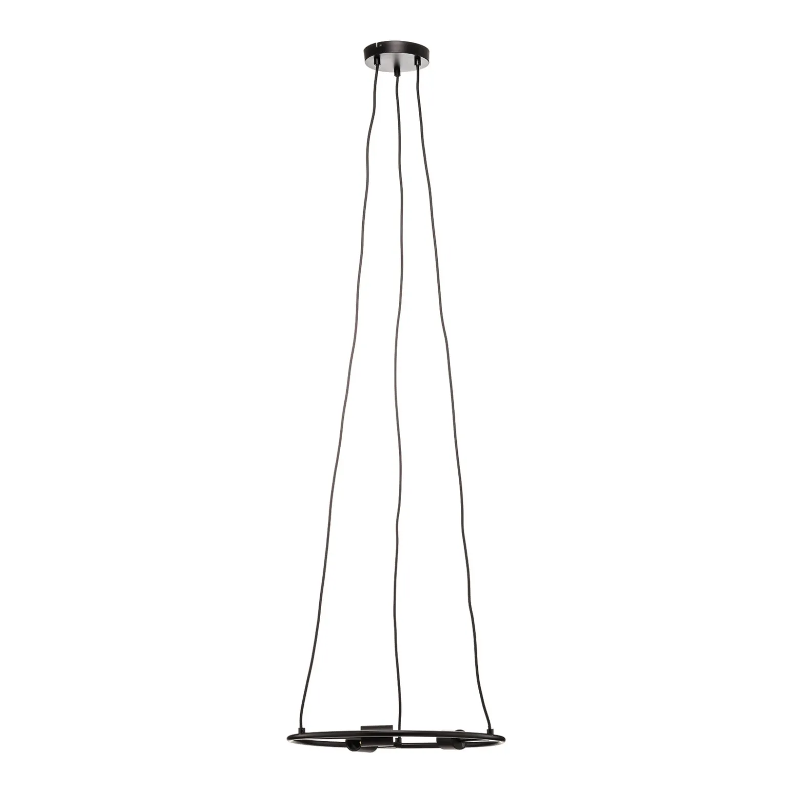 Lucande Lámpara colgante Linnard de acero, 3 luces