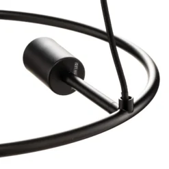 Lucande Lámpara colgante Linnard de acero, 3 luces