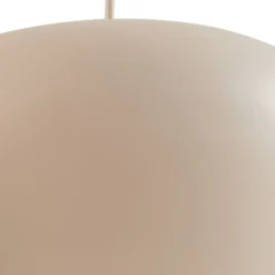 Lucande Lámpara colgante Malisa, beige, 3 luces, metal, 90 cm