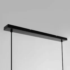 Lucande Lámpara colgante Mostrid, negra, 3 luces