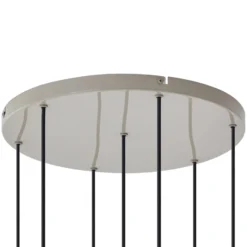 Lucande lámpara colgante Narion, redonda, 7 luces, colorida, metal