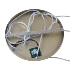 Lucande lámpara colgante Quinara, 3 luces, opal, cristal, Ø 52 cm