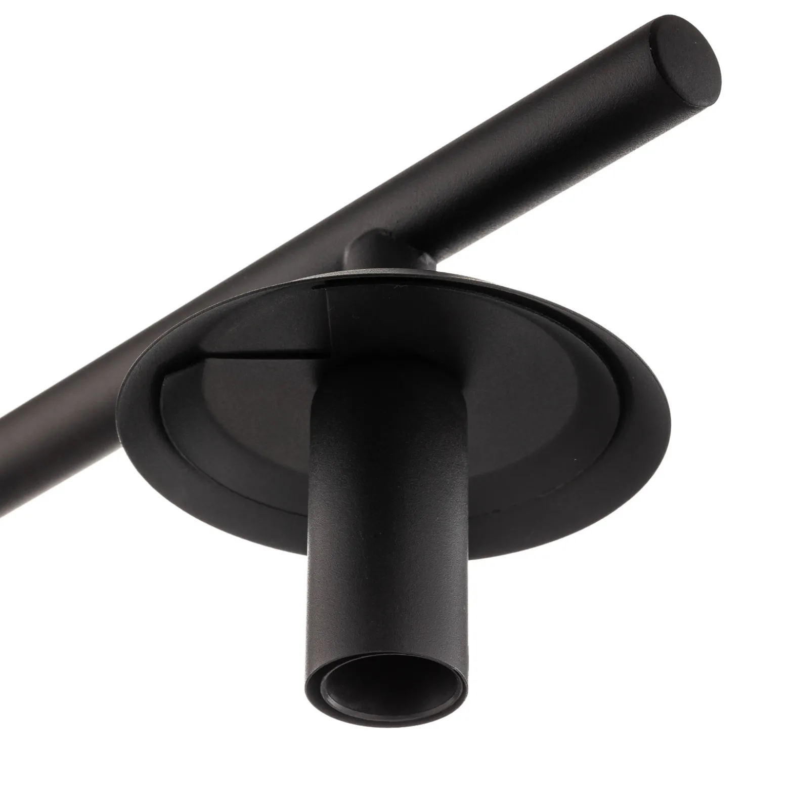 Lucande Lámpara colgante Sotiana, 3 luces, larga, negra