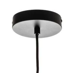 Lucande Lámpara colgante Sotiana, 3 luces, redonda, negra