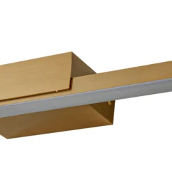 Lucande Lámpara de espejo LED Kivana, cobre, metal, 90 cm, IP44