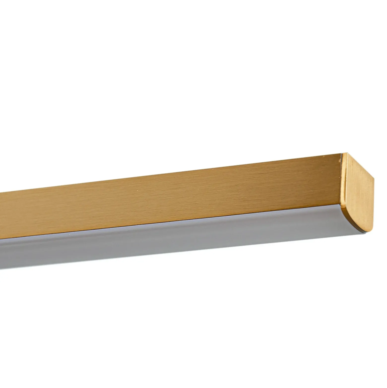 Lucande Lámpara de espejo LED Kivana, cobre, metal, 90 cm, IP44
