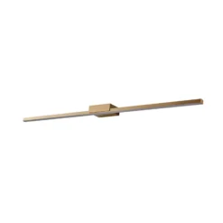 Lucande Lámpara de espejo LED Kivana, cobre, metal, 90 cm, IP44