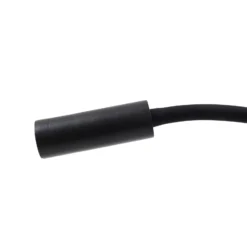 Lucande lámpara de lectura LED Hetti, negra, metal, 14 cm de altura