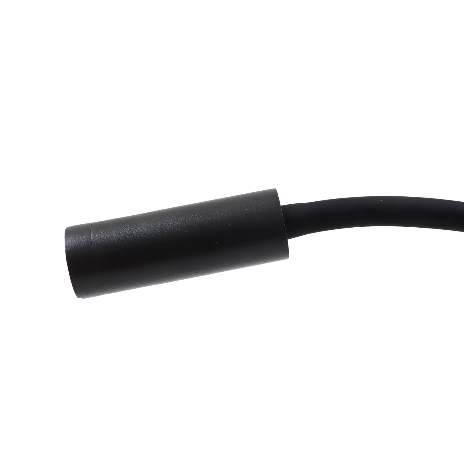 Lucande lámpara de lectura LED Hetti, negra, metal, 14 cm de altura