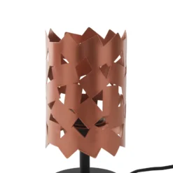 Lucande lámpara de mesa Aeloria, cobre, hierro, Ø 12 cm, E27