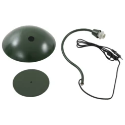 Lucande lámpara de mesa Arvadon, verde, metal, 42,75 cm de altura