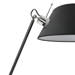 Lucande lámpara de mesa Dansari, negro, metal, ajustable