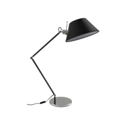 Lucande lámpara de mesa Dansari, negro, metal, ajustable