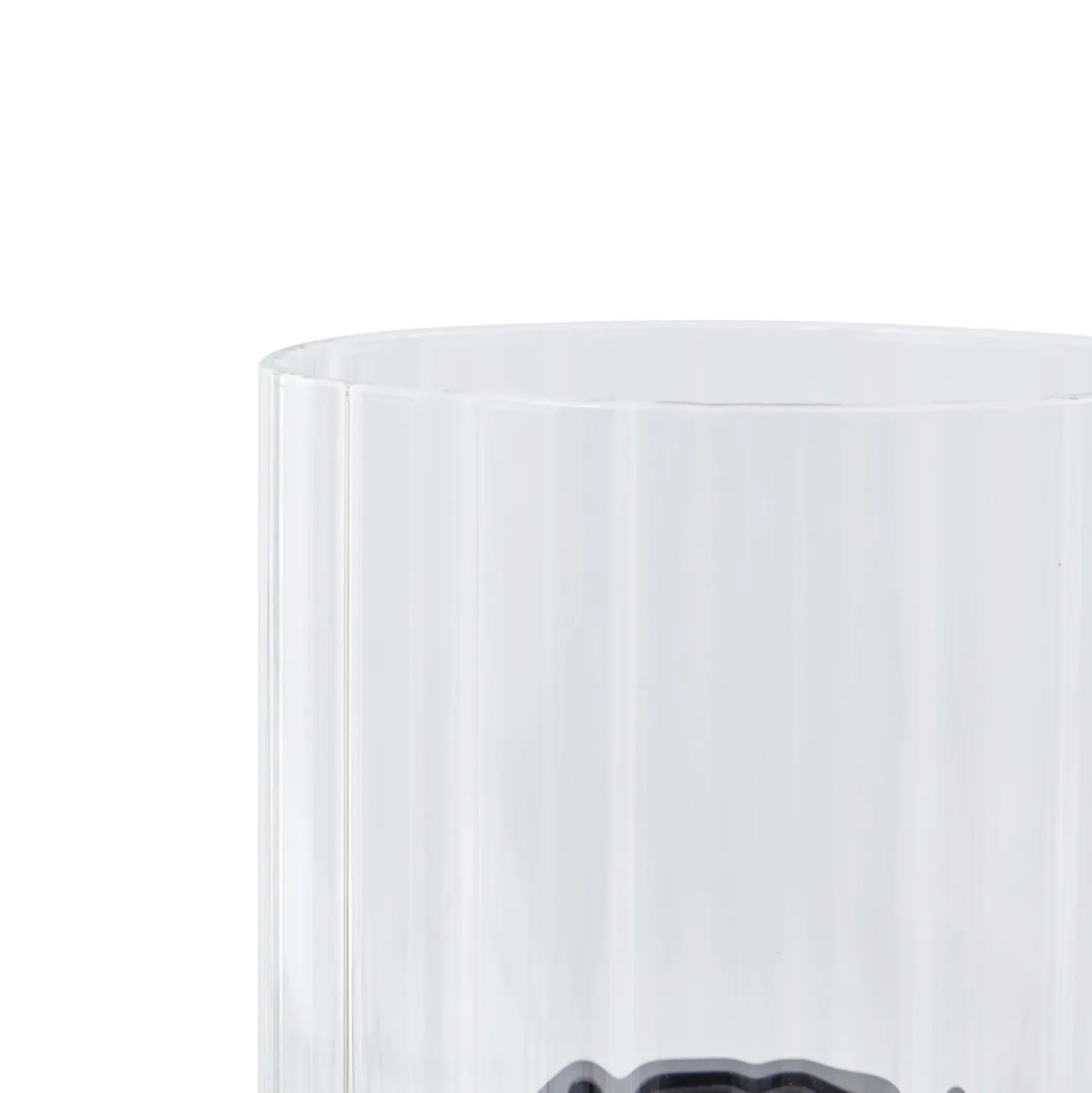 Lucande lámpara de mesa Eirian, negro, cristal, Ø 14 cm, E27