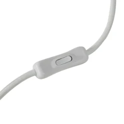 Lucande lámpara de mesa Fidelo, blanco/verde, 38 cm, vidrio, cerámica