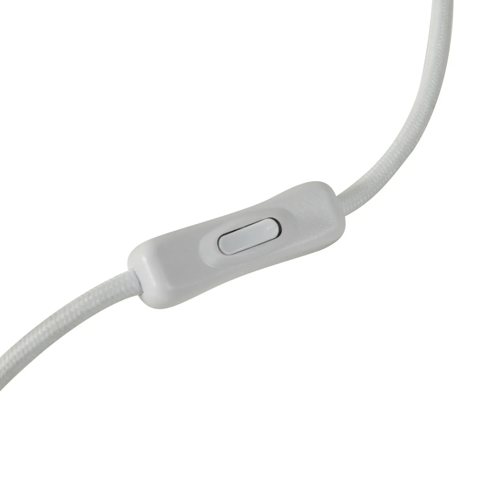Lucande lámpara de mesa Fidelo, blanco/verde, 38 cm, vidrio, cerámica