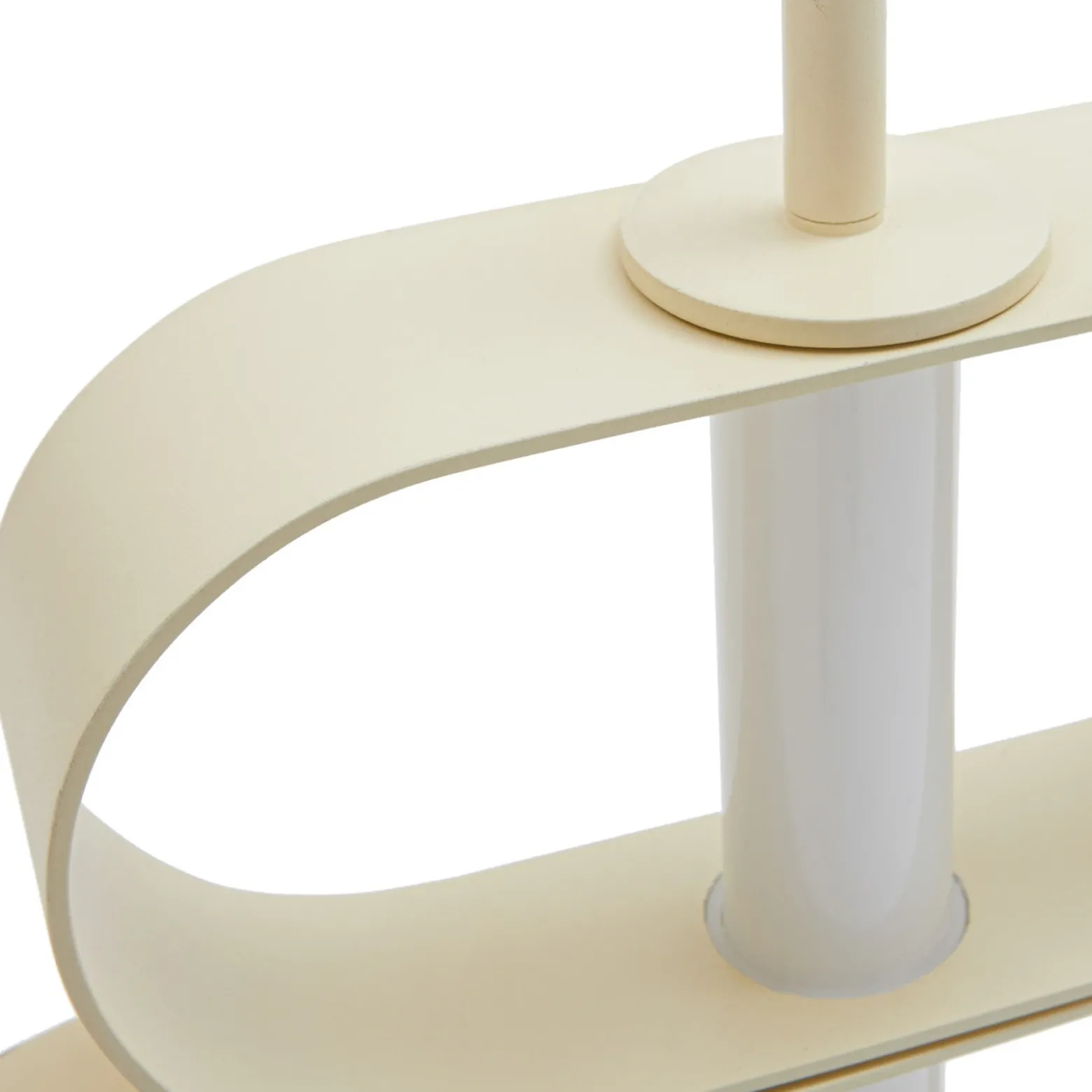 Lucande Lámpara de mesa LED Audrina, beige, metal, atenuable