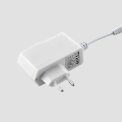 Lucande Lámpara de mesa LED Edano, 60 cm, blanca, textil, atenuable