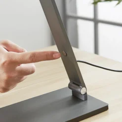 Lucande lámpara de mesa LED Mion, 41 cm, angular, atenuable