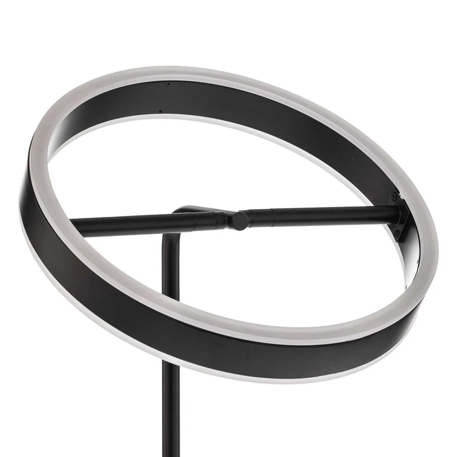 Lucande Lámpara de mesa LED Yekta, negra, 59 cm, atenuable