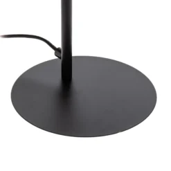 Lucande Lámpara de mesa LED Yekta, negra, 59 cm, atenuable