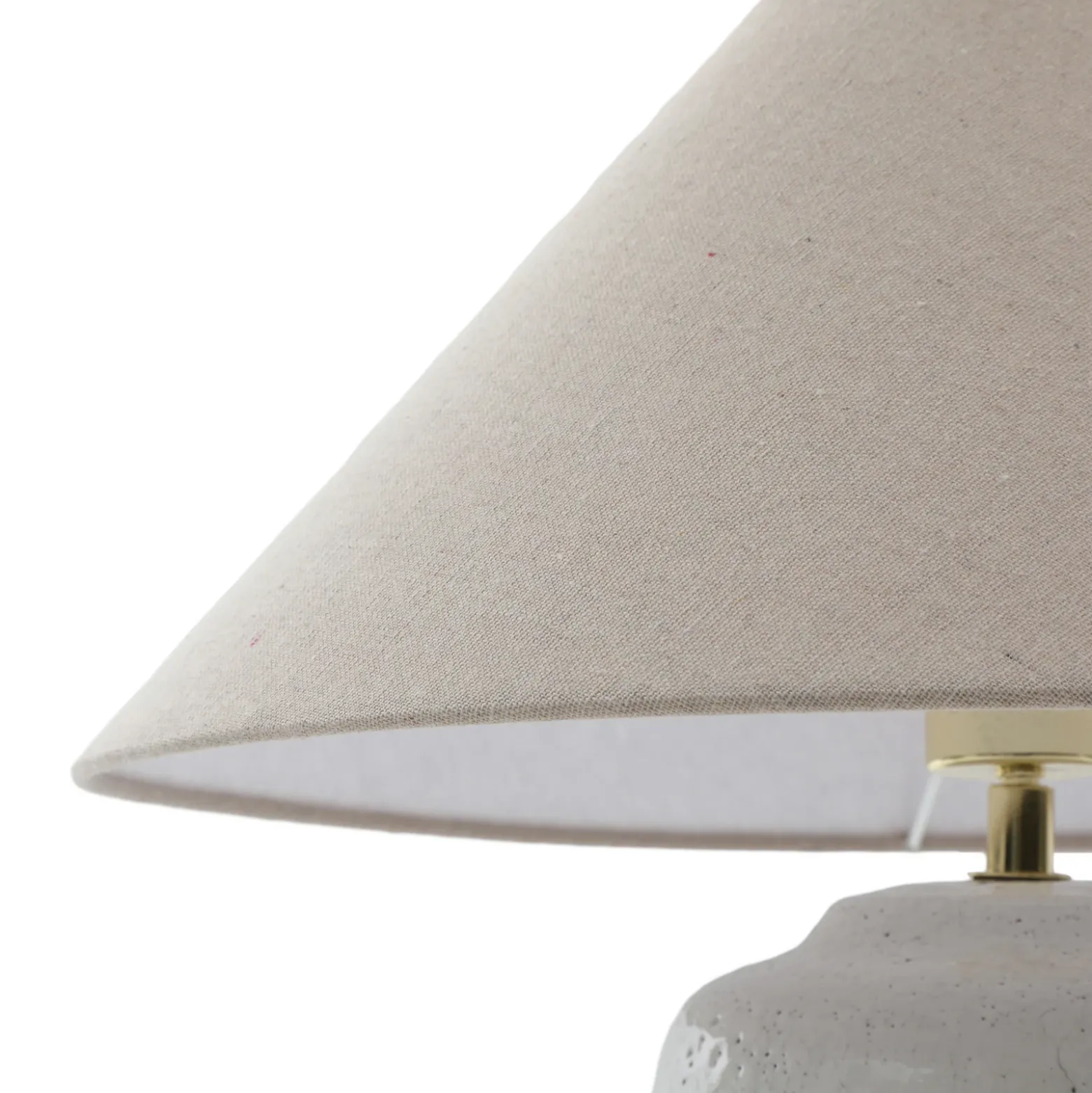 Lucande lámpara de mesa Thalorin, altura 47 cm, blanco, cerámica