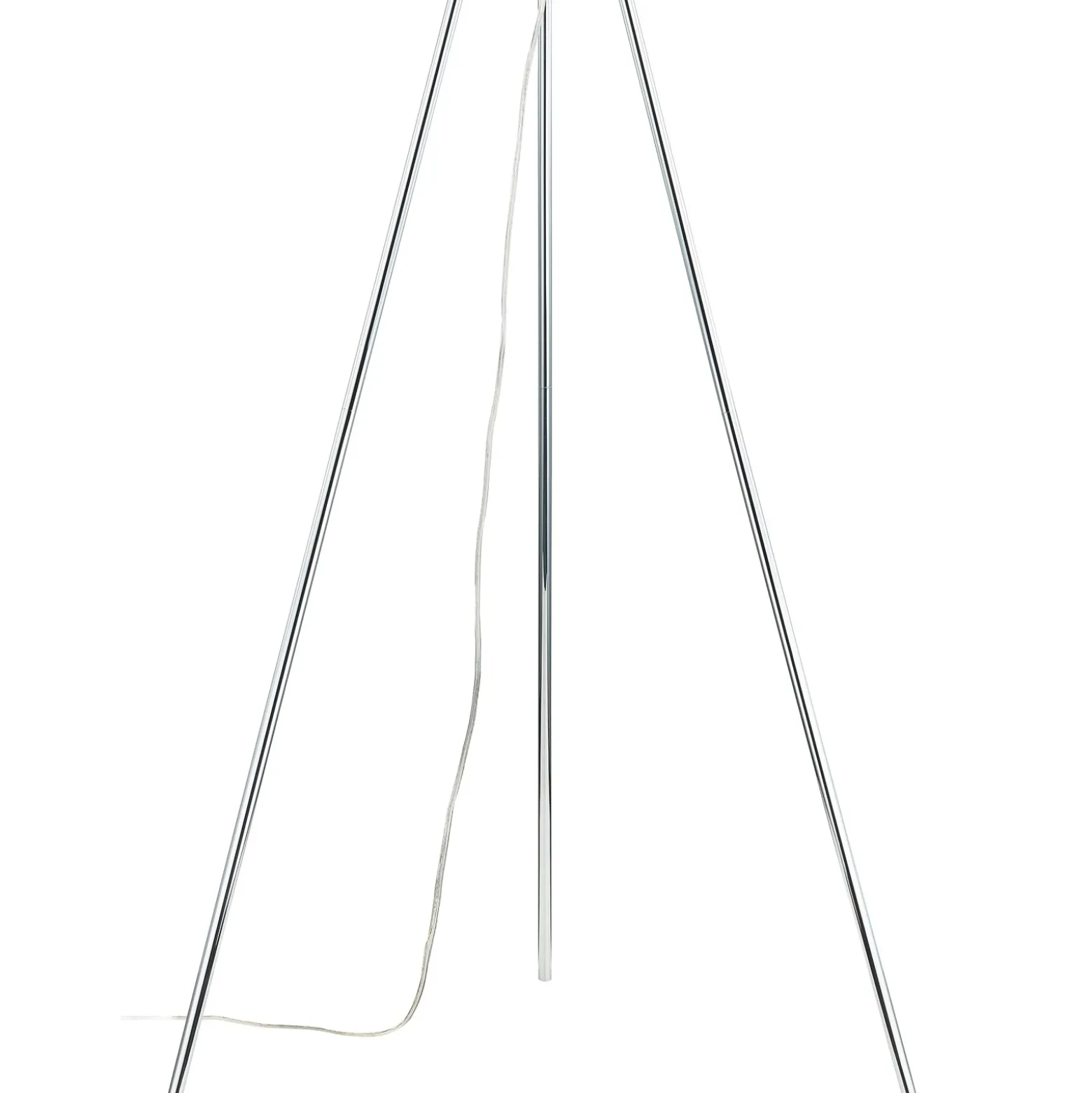 Lucande Lámpara de pie Diborah, gris humo, cristal, 150 cm, G9