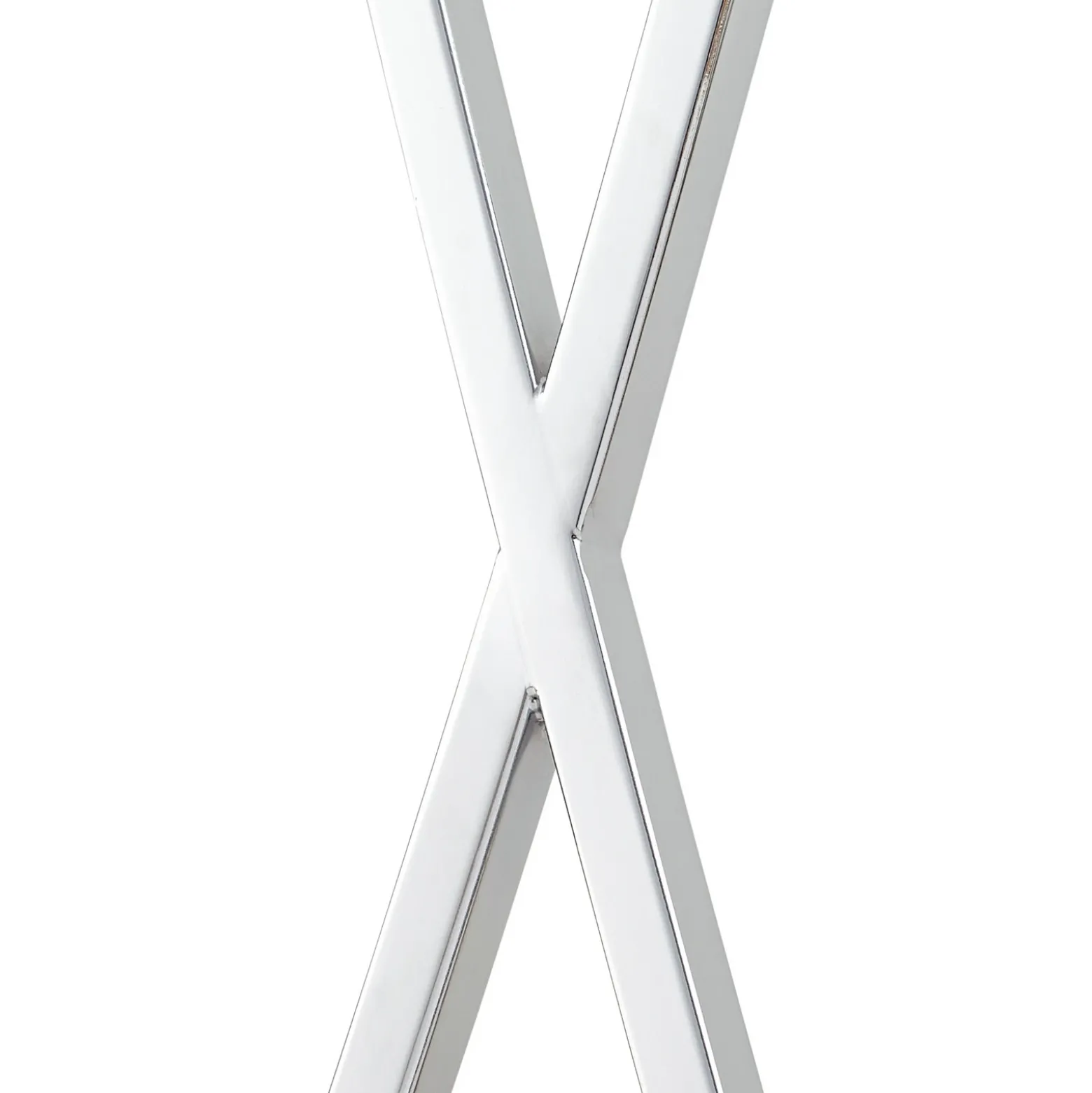 Lucande lámpara de pie Evaine, cromo/blanco, metal, 157 cm, E27
