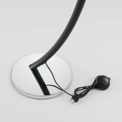 Lucande Lámpara de pie Evelyna, gris/negro, metal, 192 cm