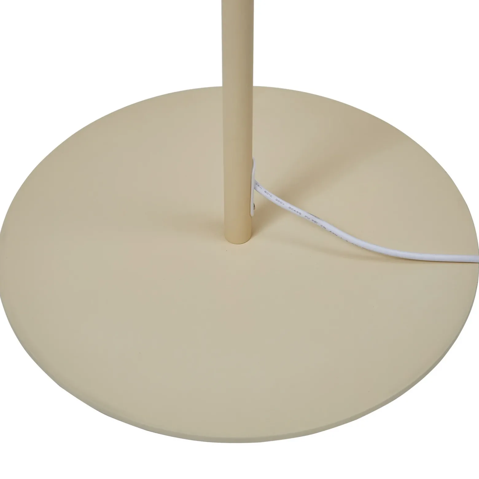 Lucande Lámpara de pie LED Audrina, beige, metal, atenuable