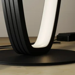 Lucande Lámpara de pie LED Bronwyn, 122cm, antracita, aluminio