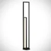 Lucande Lámpara de pie LED Hylda, 123 cm, negro, aluminio