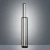 Lucande Lámpara de pie LED Hylda, 123 cm, negro, aluminio
