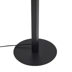 Lucande Lámpara de pie LED Ilian, negra, metal, CCT, atenuable