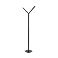 Lucande Lámpara de pie LED Ilian, negra, metal, CCT, atenuable