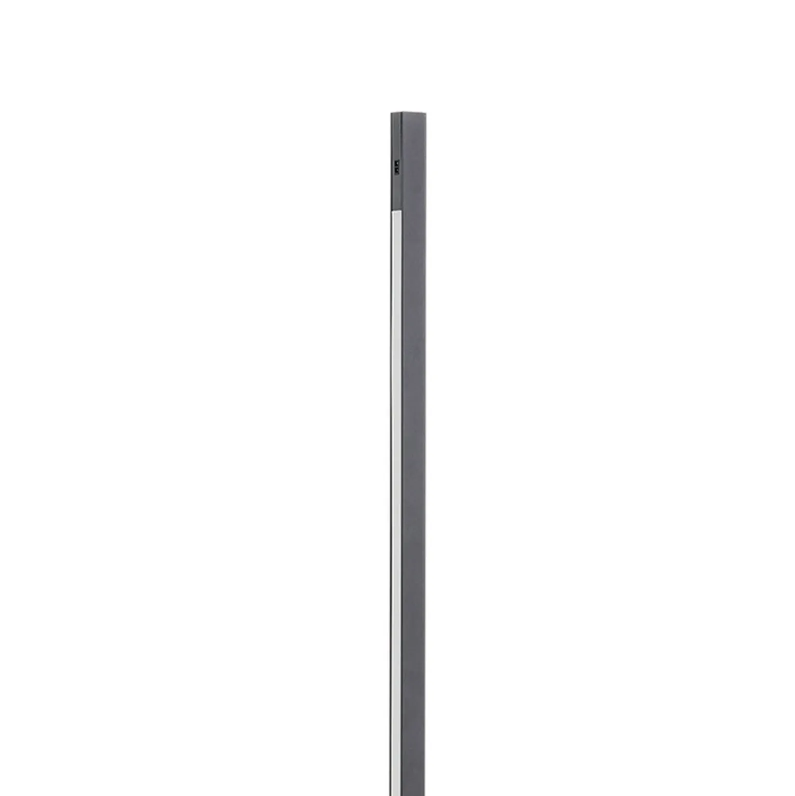 Lucande lámpara de pie LED Linija, negra, altura 110 cm, sensor