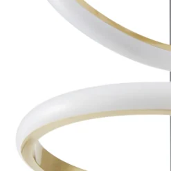 Lucande lámpara de pie LED Madu, negra, metal, 160 cm, atenuable