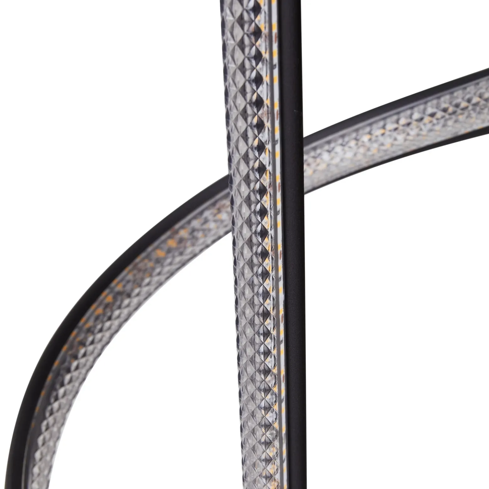Lucande Lámpara de pie LED Rodado, negro, 132 cm, aluminio
