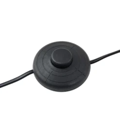 Lucande Lámpara de pie LED Rodado, negro, 132 cm, aluminio