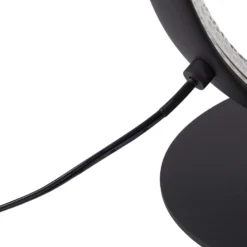 Lucande Lámpara de pie LED Rodado, negro, 132 cm, aluminio