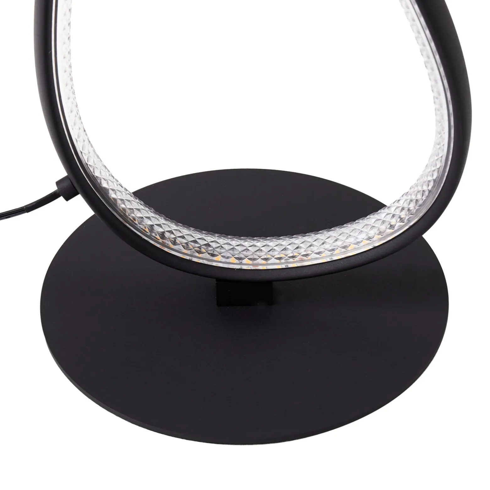 Lucande Lámpara de pie LED Rodado, negro, 132 cm, aluminio