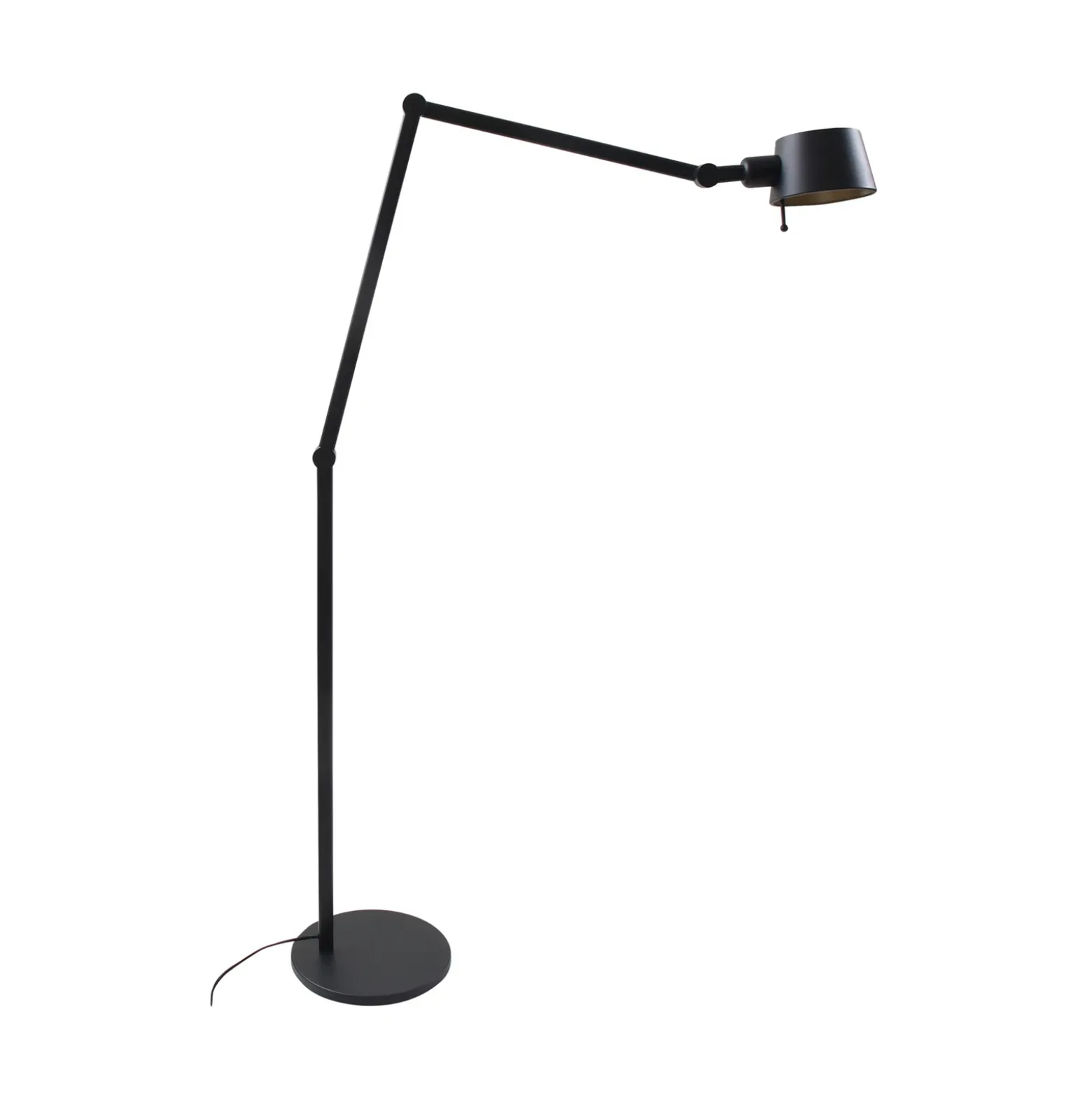 Lucande lámpara de pie Silka, altura 216 cm, negro, metal